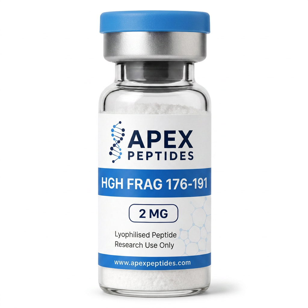 HGH Fragment 176-191 2mg branded Apex PEPTIDES research vial