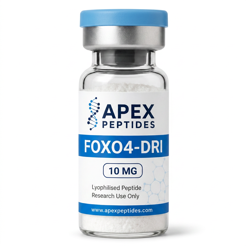 FOXO4-DRI 10mg branded Apex PEPTIDES research vial