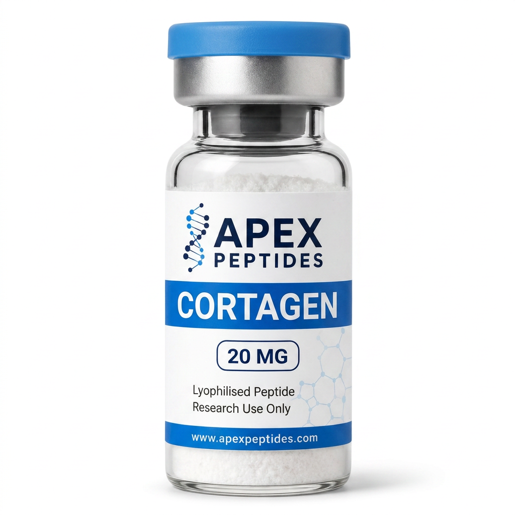 Cortagen 20mg branded Apex PEPTIDES research vial