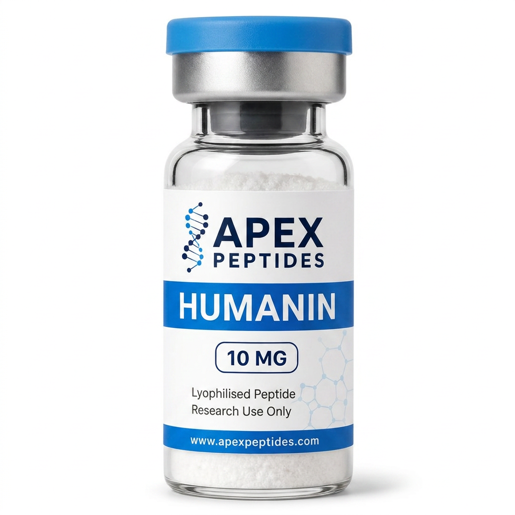 Humanin 10mg branded Apex PEPTIDES research vial