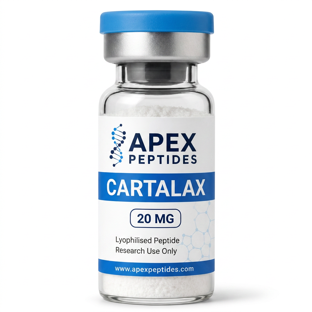 Cartalax 20mg branded Apex PEPTIDES research vial