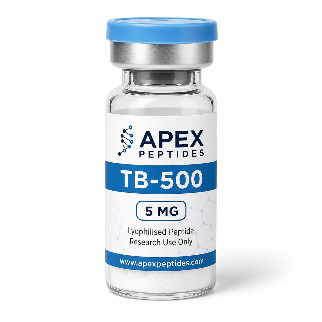 TB-500 branded Apex PEPTIDES research vial
