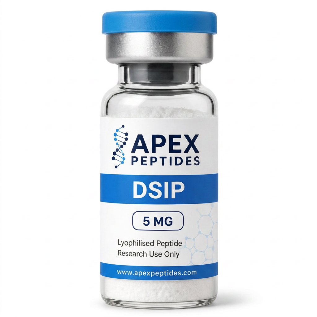 DSIP 5mg branded Apex PEPTIDES research vial